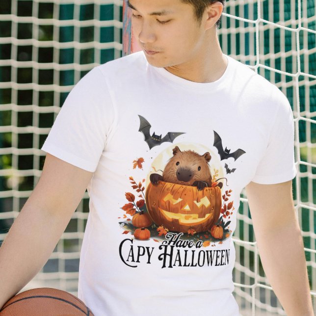 Camiseta Tenha uma Capy Halloween Capybara Halloween Engraç (Criador carregado)