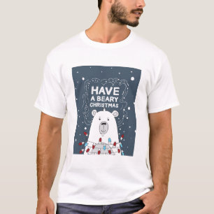 Camiseta Tenha uma ilustração do Urso Polar de Natal Bear