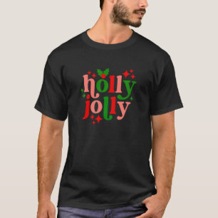 Camiseta Tenha Uma Mistura De Natal Colorida Holly Xm