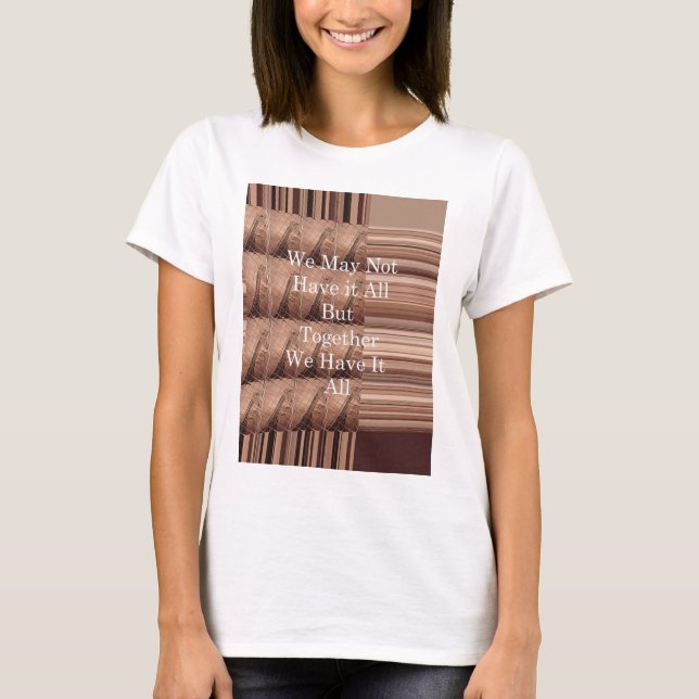 Camiseta Tenham todas as Giraffe Safari Hakuna Matata tão t (Frente)