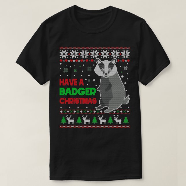 Camiseta Tenham Um Natal Mal Doente Doce Feio (Frente do Design)