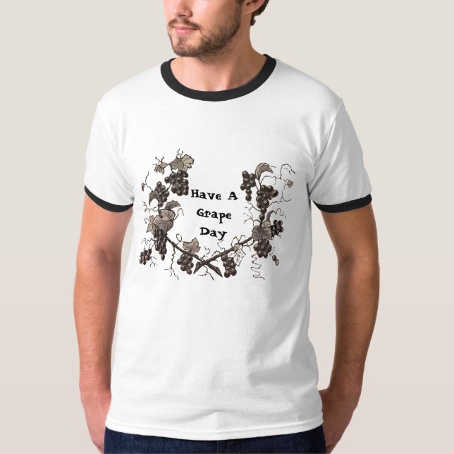 Camiseta Tenham uma Comida de Grama Vinhas de Grama (Frente)