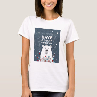 Camiseta Tenham uma ilustração da arte do urso polar de Nat