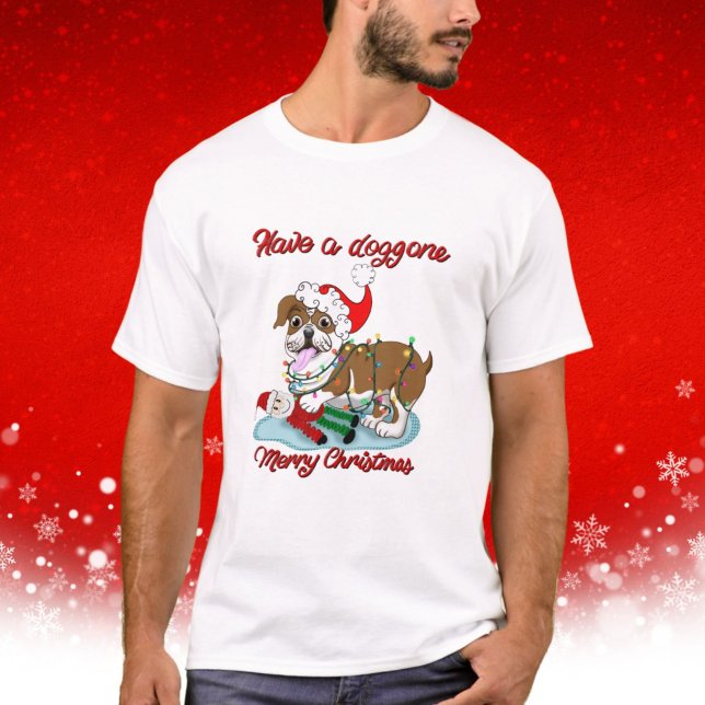 Camiseta Tenham Uma Noite Feliz De Natal Para As Luzes De N (Criador carregado)