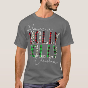 Camiseta Tenham Uma Placa De Buffalo Vermelho De Natal Holl