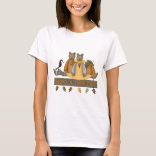 Camiseta "Tenham uma queda legal" Autumn Teddy Bear Boneca 