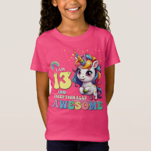 Camiseta Tenho 13 anos e sou incrível - Meninas Crianças Un