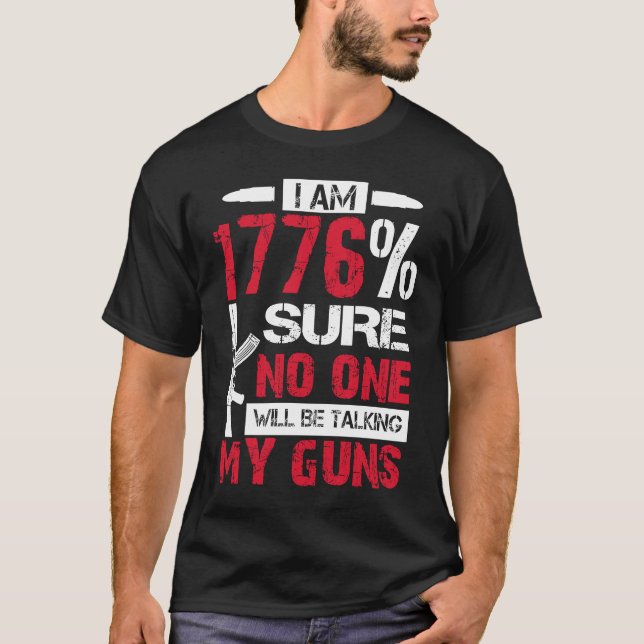 Camiseta Tenho 1776 Certeza De Que Ninguém Está Tomando Min (Frente)