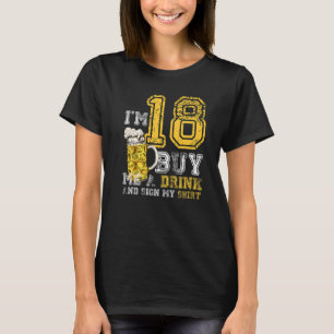 Camiseta Tenho 18 anos me Comprar de beber um Pai de cervej
