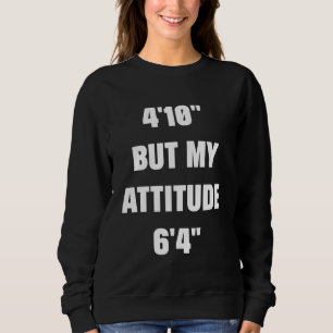 Camiseta Tenho 1,47 m Mas Minha Atitude é de 1,93 m Altura