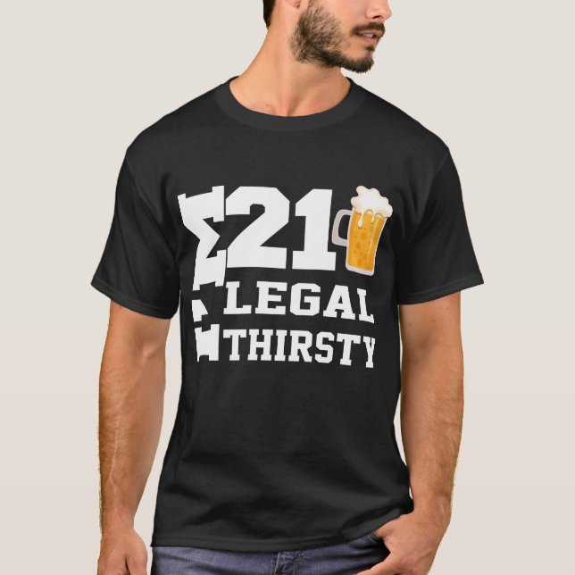 Camiseta Tenho 21 anos, aniversário de 21 anos legal, 21 an (Frente)