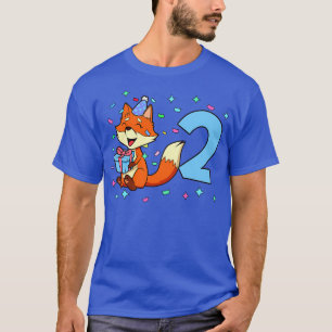 Camiseta Tenho 2 anos com rapazinho de aniversário de 2 ano