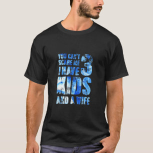 Camiseta Tenho 3 Filhos E Uma Esposa Pai Pai Pop Pai H