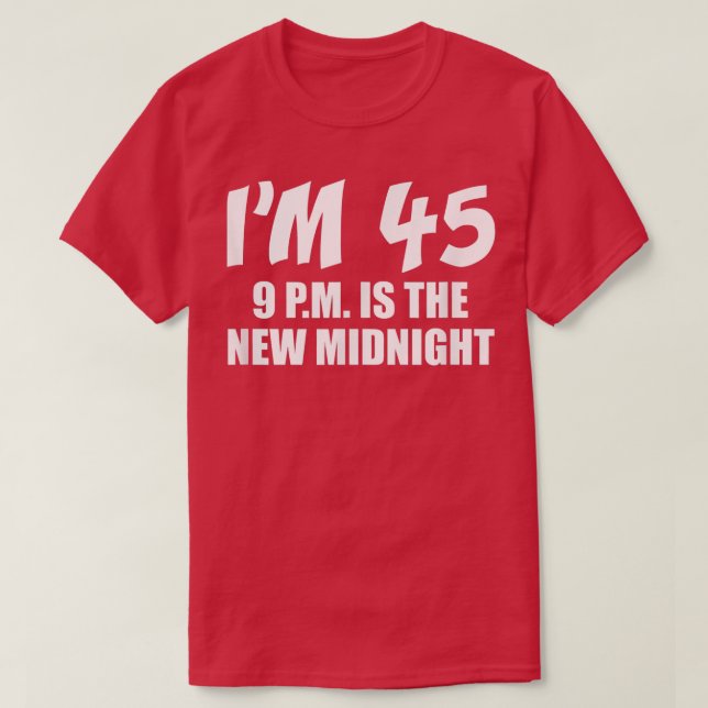 Camiseta Tenho 45 9 p (Frente do Design)