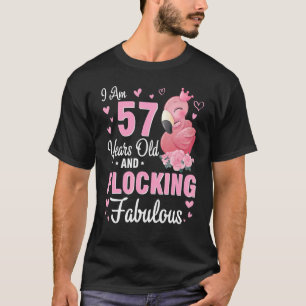 Camiseta Tenho 57 Anos E Estou A Bloquear Um Parabéns Fabul