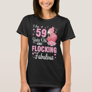 Camiseta Tenho 59 Anos E Estou A Bloquear Um Parabéns Fabul