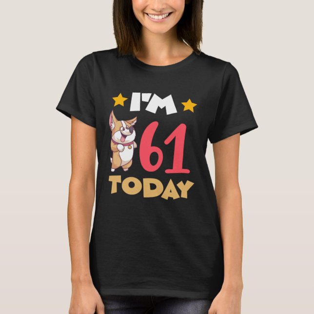 Camiseta Tenho 61 anos hoje (Frente)