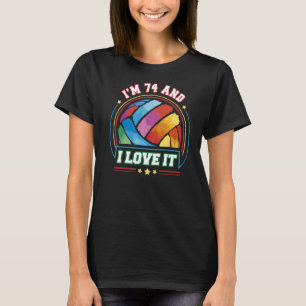 Camiseta Tenho 74 anos e adoro o 74.º aniversário dos Espor
