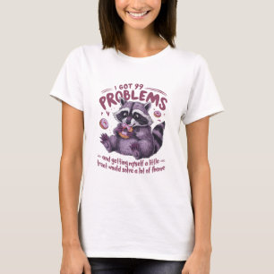 Camiseta Tenho 99 Problemas Raccoon