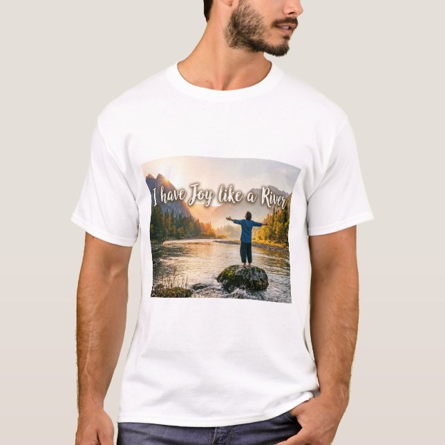Camiseta Tenho Alegria Como um Rio (Frente)