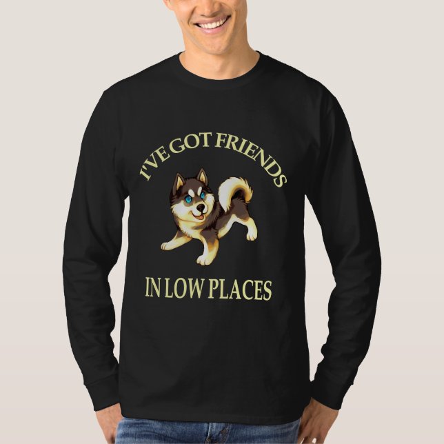 Camiseta Tenho Amigos Em Baixo Lugar (Frente)