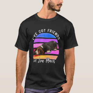 Camiseta Tenho Amigos em Cachorros de Cachorro de Caça-Base