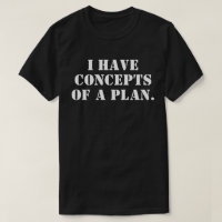 Tenho conceitos de um plano