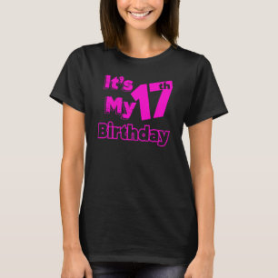 Camiseta Tenho dezessete anos e é meu 17º aniversário