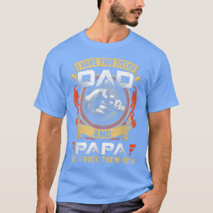 Camiseta Tenho Dois Títulos De Pai E Papá Engraçado Papá Fa