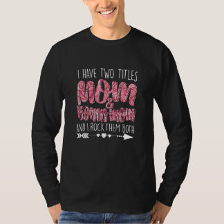 Camiseta Tenho Dois Títulos Mãe e Bonus Mãe Mamãe Lady Fema