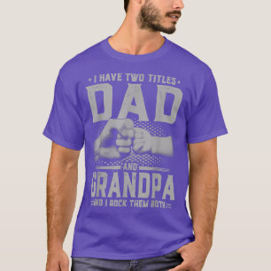 Camiseta Tenho Dois Títulos Pai E Dia de os pais Do Avô 202