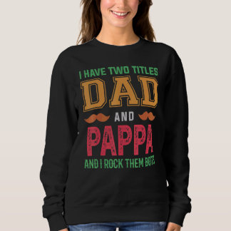 Camiseta Tenho Dois Títulos Pai E Pappa Avô Fath