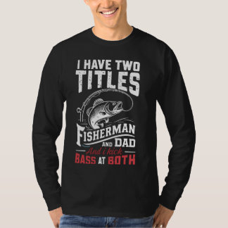 Camiseta Tenho Dois Títulos: Pesca De Pai Pescador - Gordur