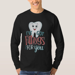 Camiseta Tenho Enchimentos Para Ti Dentista Dia de os namor