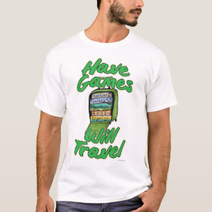 Camiseta Tenho Jogos, Viajarei Frase Engraçada