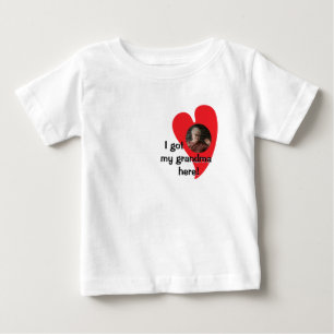 Camiseta Tenho minha avó aqui! Personalização da Foto