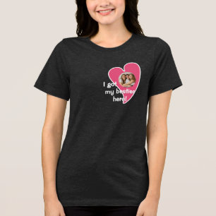 Camiseta Tenho minhas melhores amigas aqui! Foto Personaliz