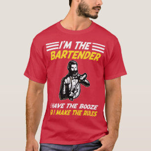 CAMISETA TENHO O BARTENDER, TENHO O BARCO, POR ISSO FAÇO A