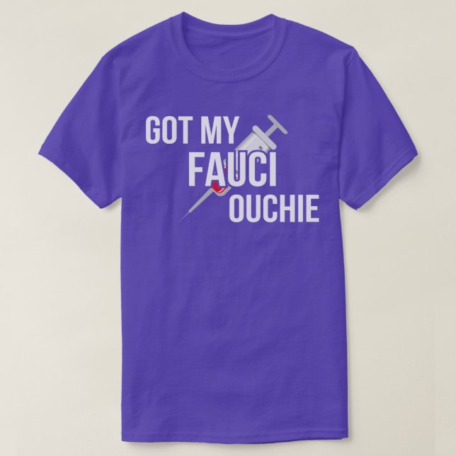 Camiseta Tenho O Meu Fauci Ouchie (Frente do Design)