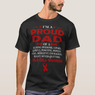 Camiseta Tenho orgulho de pai do guerreiro da CÉLULA SICKLE