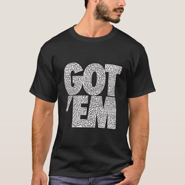 Camiseta Tenho-Os A Pegar Em Cabeça De Cabra (Frente)