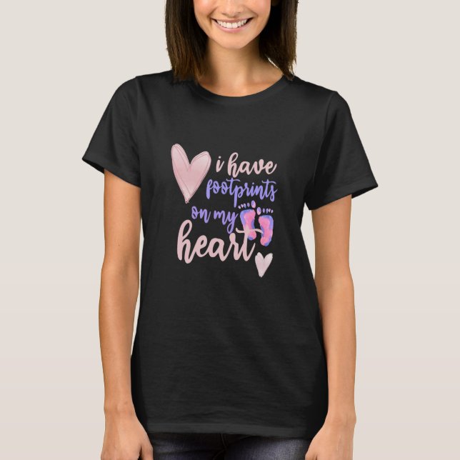 Camiseta Tenho pegadas no meu coração (Frente)