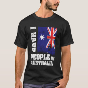 Camiseta Tenho Pessoas na Austrália Bandeira Australiana