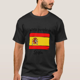 Camiseta Tenho Pessoas na Espanha Bandeira Espanhola
