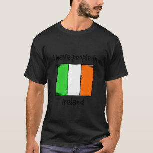 Camiseta Tenho Pessoas na Irlanda Bandeira Irlandesa