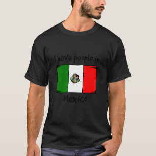 Camiseta Tenho Pessoas no México Bandeira Mexicana