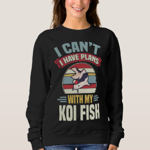 Camiseta Tenho Planos Com Meu Tanque De Peixes De Koi E Aq