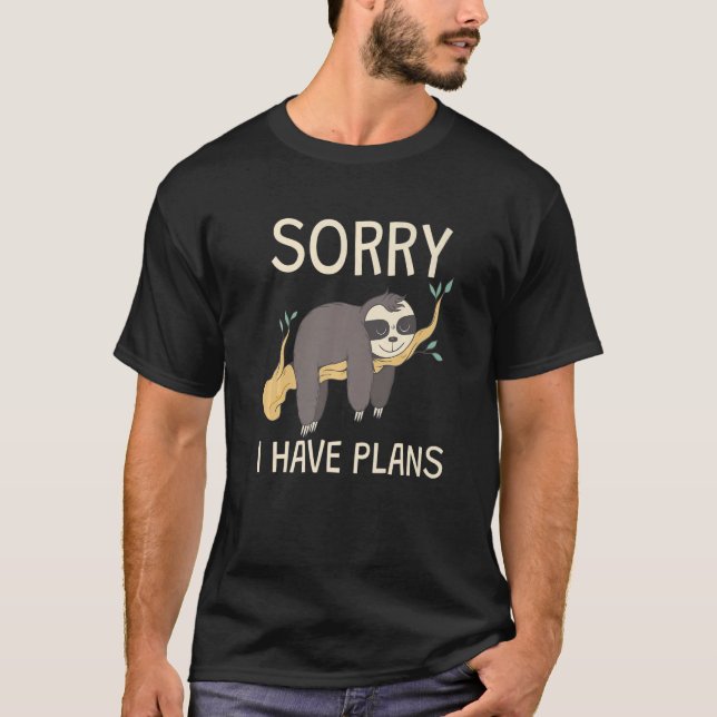 Camiseta Tenho planos para dormir (Frente)