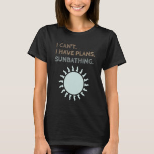 Camiseta Tenho planos para surfistas de sol