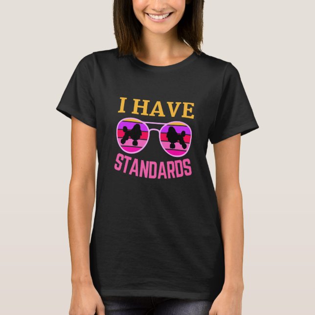 Camiseta Tenho Poodle De Padrões Presente Para O Proprietár (Frente)